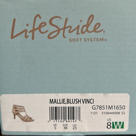 LifeStride Mallie, Blush Vinci size 8 wide, 3” heel, pump new in box. - Picture 6 of 6
